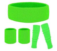 Athletic Sweatbands for Themed Discos, Retro Sweatband Set, Retro Workout Sweatband Set, 80s Parties, Running, Yoga, School Sports Meets
