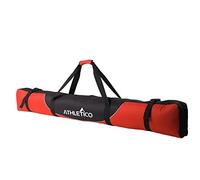Athletico Mogul Sac de Ski rembourré - Sac de Voyage pour Ski Simple entièrement rembourré (Rouge, 170 cm)