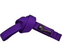Athletics Gear AG Ceinture de karaté pour arts martiaux, 100 % coton avec plusieurs coutures pour BJJ, judo, taekwondo et karaté (violet, 240 cm)