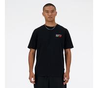 New Balance Homme Athletics Premium Logo T-Shirt en Noir, Coton, Taille M