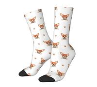 Athlétique Crew Chaussettes Dessin Animé Chihuahua Chien Coton Casual Dress Chaussettes Randonnée En Plein Air Sentier Cheville Chaussette pour Hommes Femmes