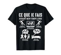 Athlétisme ce Que Je Fais l'athlè Athlète Coureur Drôle T-Shirt