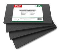 ATHLON TOOLS Mousse Protection Garage Protège Portière 4X Pièces Noir | 4 plaques épaisses de 40 x 20 x 2 cm autocollantes : protège portières, murs, angles et poteaux, imperméable, anti-choc