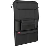 ATHLON TOOLS Organiseur Siège Voiture Enfant Dossier Tablette Rigide Noir | Rangement Dossier Siège Arrière + Support Tablette 11 pouces : dos rigidifié, poche A4, 2 porte-gobelets, trousse amovible