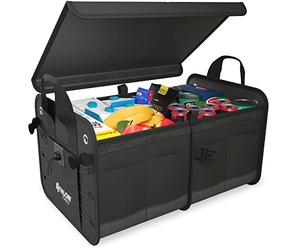 ATHLON TOOLS Sac pour Coffre de qualité supérieure, avec Couvercle - Vainqueur du Test comparatif 06/2022 très Bon - Organiseur de Coffre XXL de 60 litres