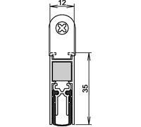 ATHMER joint de porte Doppeldicht® M-12/35 1-393 2 côtés longueur 833 mm (3327023026)