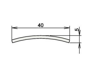 Athmer Joint de porte seuil en acier inoxydable 164 No. 3-107 L.1090mm VA ma geb. Quantité:1