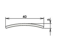 Athmer Joint de porte seuil en acier inoxydable 164 No. 3-107 L.840mm VA ma geb. Quantité:1