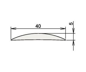 Athmer Joint de porte seuil en aluminium 090 No. 3-111 L.965mm aluminium argent élox. Quantité:1