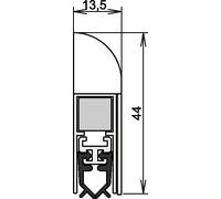Athmer Joint de porte Wind-Ex 1-310 Longueur 860 mm silberfarben eloxiert