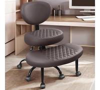 AtHope Chaise de bureau à pieds croisés avec roulettes, chaise de méditation, chaise de bureau pour adultes, chaise de bureau pour adultes, chaise de bureau de yoga, chaise large croisée avec soutien