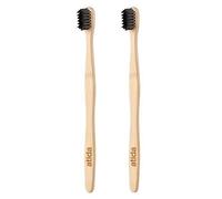 Atida Bucco-Dentaire Brosse à Dent Bambou Adulte Medium Noir lot de 2