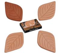 ATJOGWIN Lot de 5 Terre cuite naturelle économiseur de sucre brun Pierre d'humidification des feuilles pour plusieurs humidificateurs d'aliments ou absorbeurs d'humidité.
