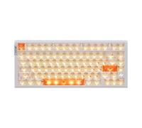 ATK RS7 Air Esports Clavier effet Hall 75 % 81 touches, latence 0,08 ms, touches PC givrées (blanc/Iceblade)