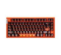 ATK RS7 Air Esports Clavier effet Hall 75 % 81 touches, latence 0,08 ms, touches PC givrées (Orange/Iceblade)