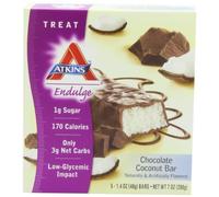 Atkins Endulge Bars, Chocolate Coconut, 5-Count 1.4-Ounce Bars (Pack of 3)