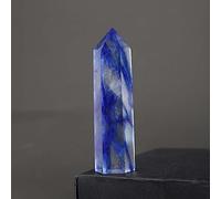 AtkitS Baguette en cristal naturel Colonne Spécimen minéral de roche Décoration d'intérieur Reiki (couleur : fusion bleue)