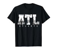 ATL Atlanta Georgia Skyline USA Amérique T-Shirt Graphique avec Valeur
