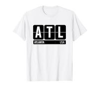 ATL Atlanta Georgia USA Souvenir de Voyage Blanc T-Shirt