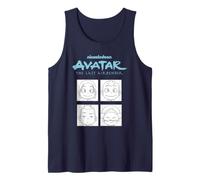 ATLA Groub Scene Chibi Characters Retro Cartoon Débardeur