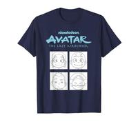 ATLA Groub Scene Chibi Characters Retro Cartoon T-Shirt