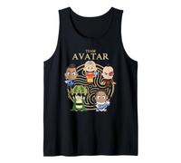 ATLA Team Avatar Chibi Character Group Retro Cartoon Débardeur