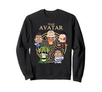 ATLA Team Avatar Chibi Character Group Retro Cartoon Sweatshirt