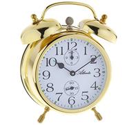 Atlanta - 1058-9 - Montre Double réveil de cloche - Analogique avec des aiguilles lumineuses - doré