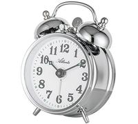 Atlanta 1068-19 Réveil mécanique analogique Argenté