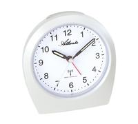 Atlanta 1824/0 Réveil radiofréquence crème blanc lumière snooze silencieux sans tic-tac