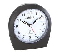 Atlanta 1824/4 Réveil radiofréquence anthracite Lumière Snooze silencieux sans tic-tac