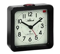 Atlanta 1854/4 Réveil radiofréquence anthracite carré avec lumière Snooze