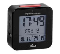 Atlanta 1880/7 Réveil radio radio digital noir lumière snooze réveil digital
