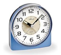 Atlanta 1996-5 Réveil sans tic-tac Silencieux avec lumière Snooze à Quartz analogique Bleu