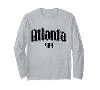 Atlanta 404 Code régional Pride Old School ATL Géorgie Manche Longue