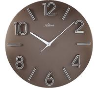 Atlanta 4397/3 Horloge murale quartz analogique brune ronde