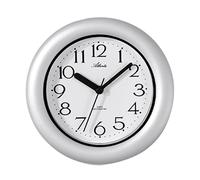 Atlanta 454/4 Horloge murale Horloge de table Horloge de salle de bains Quartz blanc rond protégé contre l'eau