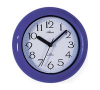 Atlanta 454/5 Horloge murale Horloge de table Horloge de salle de bains Quartz bleu rond protégé contre l'eau