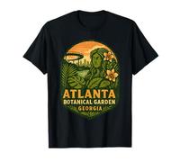 Atlanta Botanical Garden Chemise florale Muse Skyline View T-Shirt