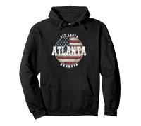 Atlanta Georgia, Drapeau américain Vintage Sweat à Capuche