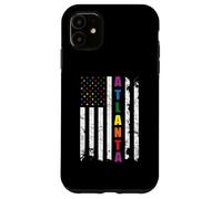 Atlanta Georgia LGBTQ Gay Pride Month American Flag Rainbow Coque pour iPhone 11