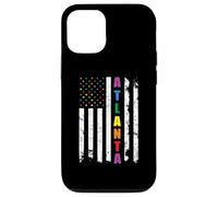 Atlanta Georgia LGBTQ Gay Pride Month American Flag Rainbow Coque pour iPhone 12/12 Pro