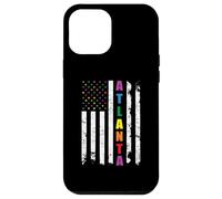 Atlanta Georgia LGBTQ Gay Pride Month American Flag Rainbow Coque pour iPhone 12 Pro Max