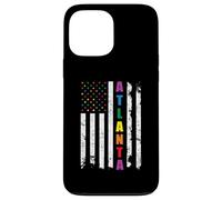 Atlanta Georgia LGBTQ Gay Pride Month American Flag Rainbow Coque pour iPhone 13 Pro Max