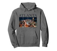 Atlanta, Georgia Night Skyline ATL 404 Pride Sweat à Capuche