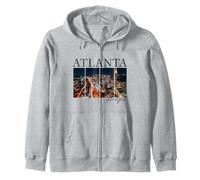Atlanta, Georgia Night Skyline ATL 404 Pride Sweat à Capuche