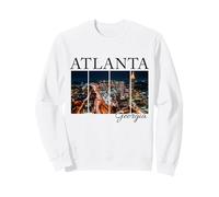 Atlanta, Georgia Night Skyline ATL 404 Pride Sweatshirt
