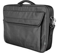 Atlanta Recycled Laptop Messenger Bag for Up to 15.6 inch Laptop with Storage Pockets, Shoulder Bag for Travel, Business, Work, College - Black Noir