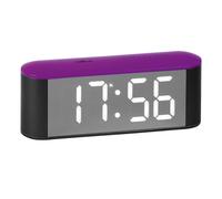 Atlanta Réveil Avec Led-éclairage Gris/Violet 1133/8
