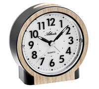 ATLANTA Réveil En Quartz Noir/Bois 2173/30